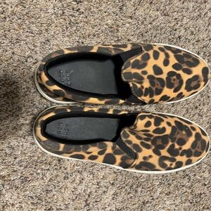 Leopard Print Slip-On Shoes